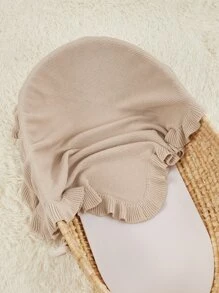 1pc Baby Ruffle Decor Quấn Chăn Tình Yêu Valentine - Màu Khaki - Xem 2