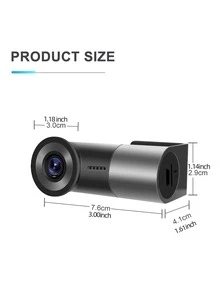 Full HD 1080P Recorder Car Dash Camera Mini Hidden Car APP Connection Single Recording Car Clear Recorder - Black - View 2