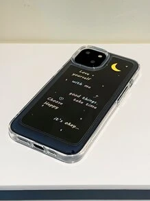 字母圖案透明防摔手機殼 - 彩色 - 查看 5