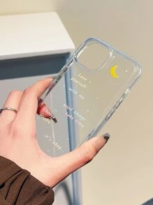 字母圖案透明防摔手機殼 - 彩色 - 查看 7