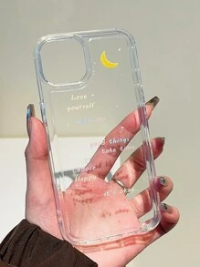 字母圖案透明防摔手機殼 - 彩色 - 查看 8