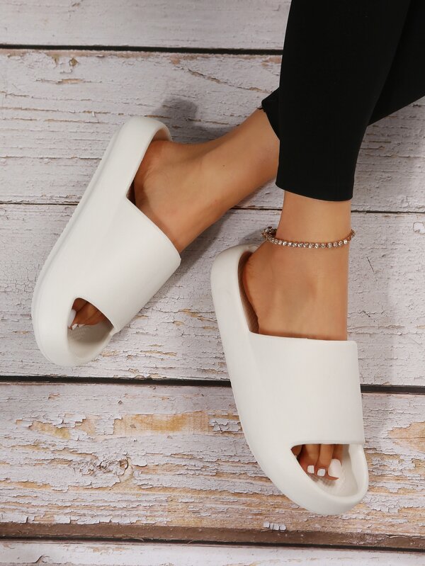 Women Minimalist Single Band Slides, Fashion Summer EVA Slides SHEIN USA
