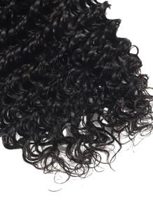 3pcs 10-28 Inch Deep Wave Human Hair Weave Bundle - Black - View 6