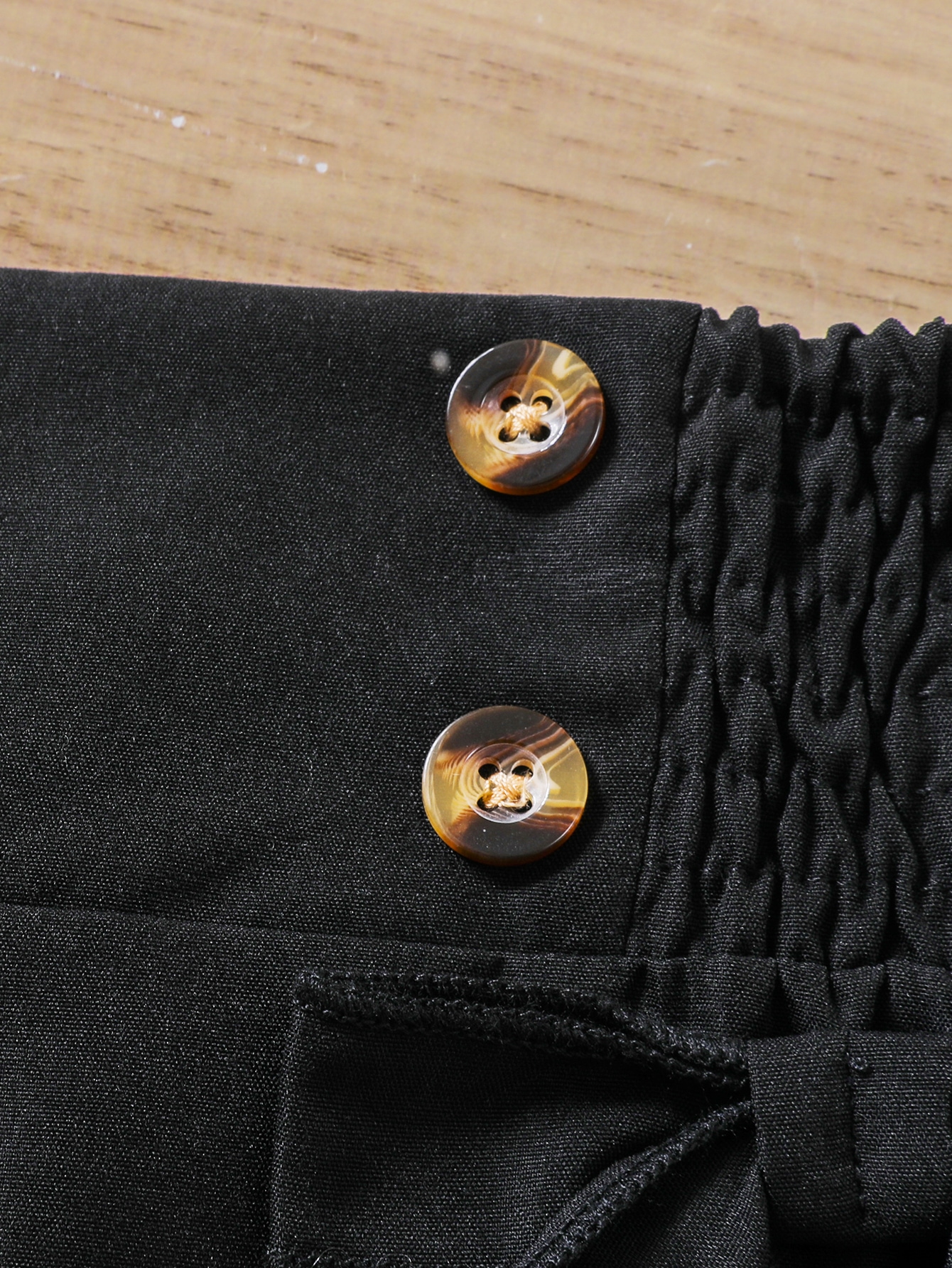 SHEIN بنطلون كاجوال بخصر عالي وتصميم فيونكة مطوية...