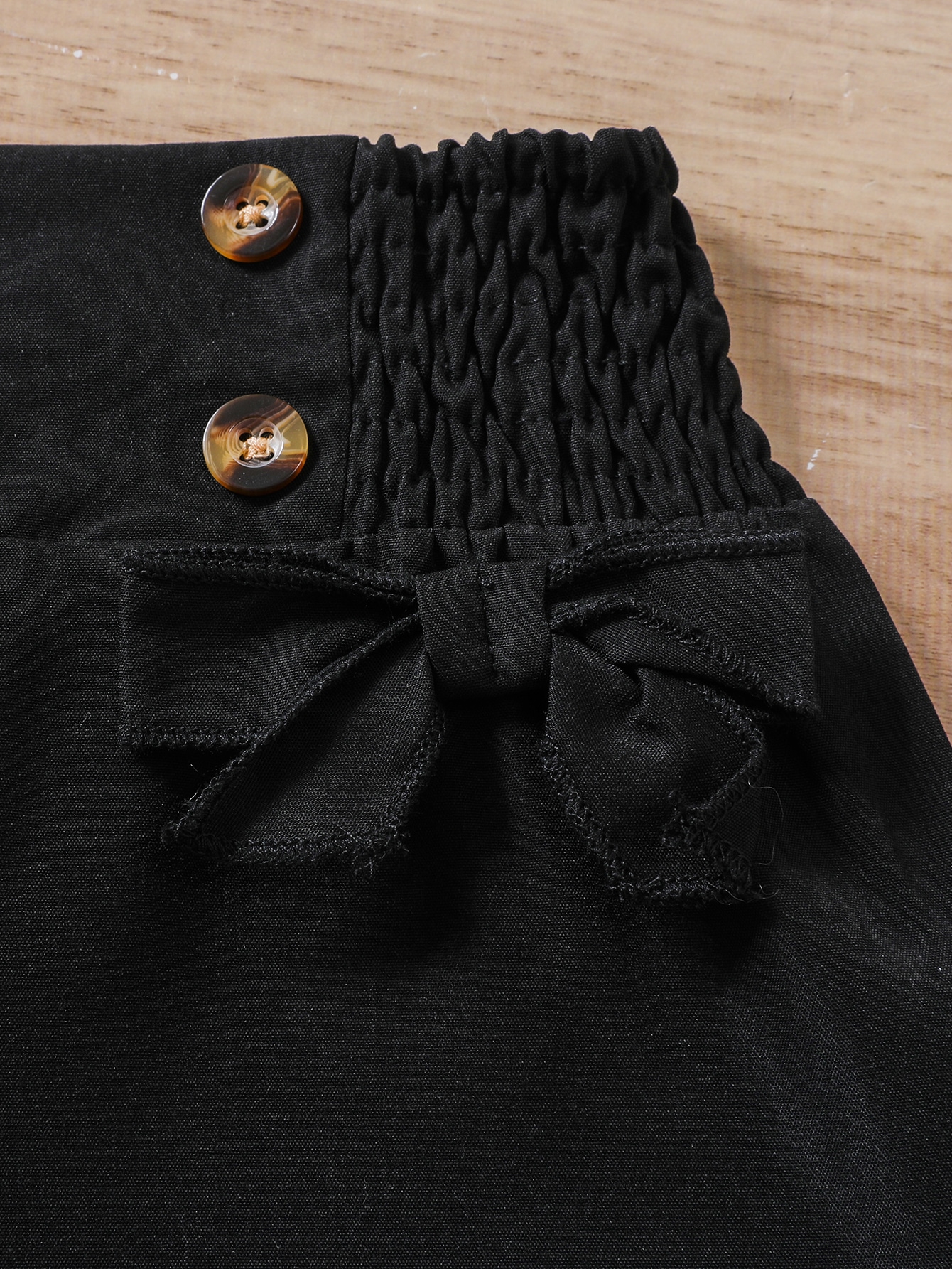 SHEIN بنطلون كاجوال بخصر عالي وتصميم فيونكة مطوية...