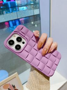 Vỏ điện thoại kẻ sọc nổi - Màu tím - Xem 5