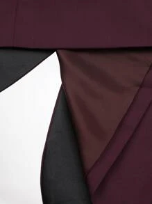 CLOUDSTYLE Áo cộc tay Nam Nút Khối Màu Công việc - Màu Đỏ Sâu - Xem 7