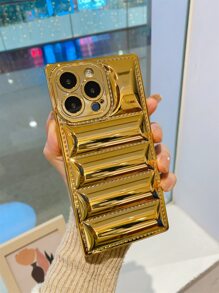 苹果金色金属镀层手机壳 - 金色 - 查看 2