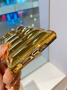 苹果金色金属镀层手机壳 - 金色 - 查看 4