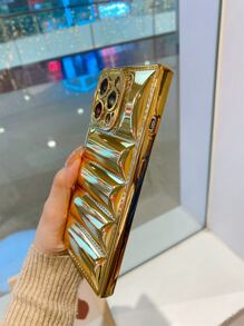 苹果金色金属镀层手机壳 - 金色 - 查看 6