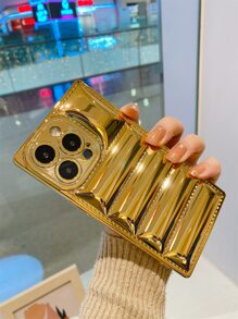 苹果金色金属镀层手机壳 - 金色 - 查看 7