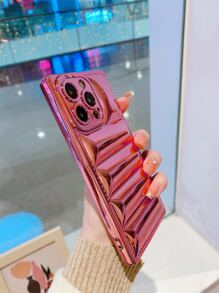 Funda de teléfono con electrochapado de moda - Oro rosa - Ver 3