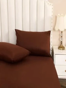 3入組/套棕色床罩套裝家居簡約床罩被套套裝 - 咖啡棕 - 查看 2