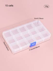 1 件透明收納盒,附 10/15 隔層 - 無色 - 查看 2