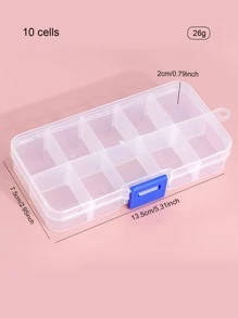 1 件透明收納盒,附 10/15 隔層 - 無色 - 查看 4