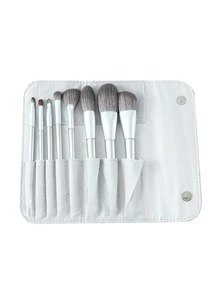8pcs Makeup Brush Set With Storage Bag,Brush Set,Makeup Brush Kit,Make Up Brush Set,Make Up Set Complete,Makeup Brush Set,Complete Makeup Kit,Brush Kit,Brushes Makeup Set,Makeup Gift Set - Silver - View 4