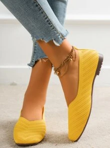 Giày bệt Nữ - Màu vàng - Xem 4