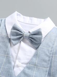 SOLOCOTE 2 Cái/bộ Quần Lưng Thun Trang Phục Trang Trọng Cho Bé Tiệc Bé Trai, Đám Cưới, Tiệc Dạ Hội - Xanh và trắng - Xem 3