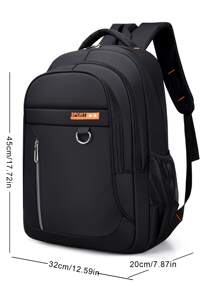 Waterproof Men Backpack Work 15.6 Inches Laptop Men Travel Backpack College School Backpack For Boy Girl Camping Bag, Schoolbag For Travel, College, School Bookbag Casual Backpack Rucksack Black Backpack School Supplies Men Gifts - Black - View 8
