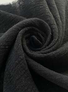 1 cái Khăn ăn Polyester, Khăn ăn bằng vải thô cho nhà hàng - màu đen - Xem 3