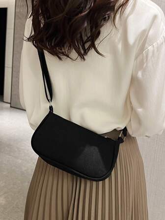 Minimaliste Sac À Bandoulière Zippé Sac Carré