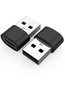 4入組鋁通用數據線轉換頭 - 黑色 - 查看 3