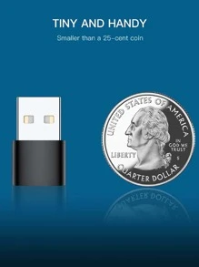 Adaptador de cables de cargador USB a Type C - Negro - Ver 4