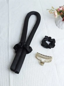 4 PIEZAS Rizadores de cabello relajados con esponja de burbuja EVA para ondas grandes, para dormir y peluquería - Multicolor - Ver 2