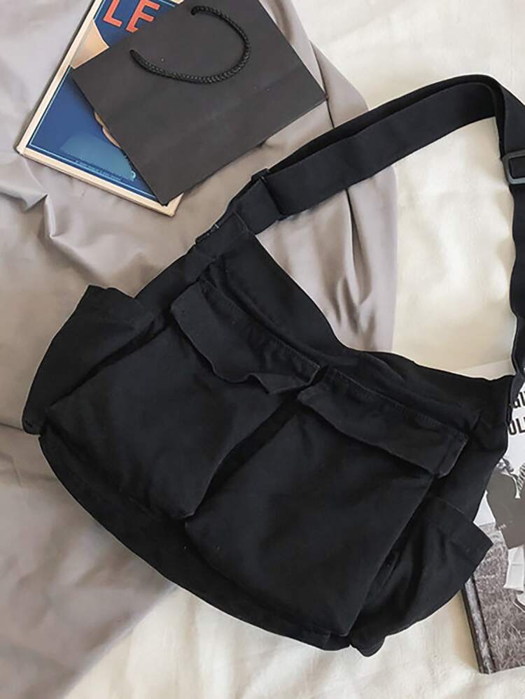 Minimalist Crossbody Large Capacity Hobo Bag School Bag For Graduate, Teen Girls, Freshman, Sophomore, Junior & Senior In College, University & High School, Perfect For Outdoors ,Travel & Back To School