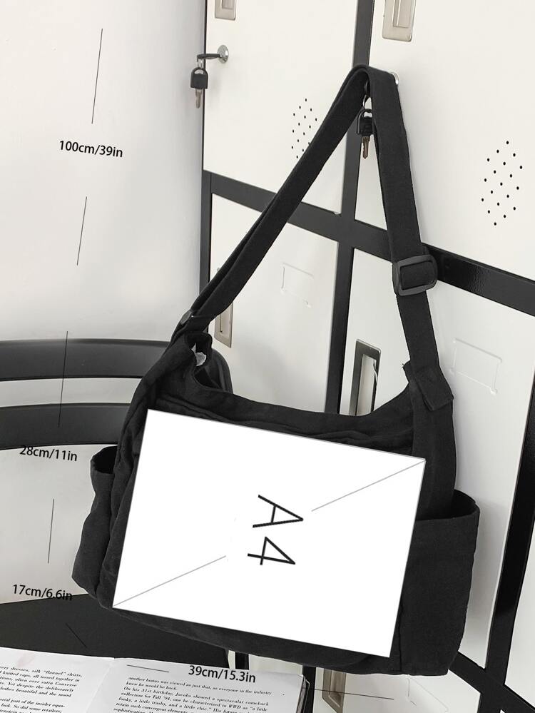 Minimalist Crossbody Large Capacity Hobo Bag School Bag For Graduate, Teen Girls, Freshman, Sophomore, Junior & Senior In College, University & High School, Perfect For Outdoors ,Travel & Back To School