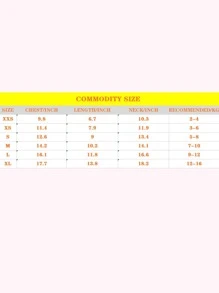 1pc Striped Print Pet Tee - Multicolor - View 3