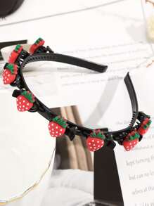 Diadema fresa - Rojo - Ver 1