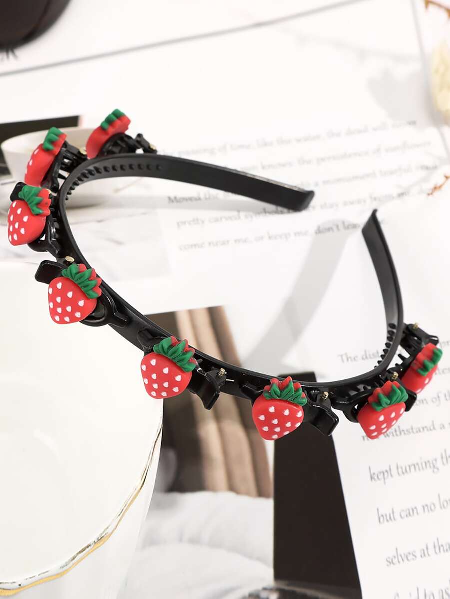 Diadema fresa - Rojo - Ver 1