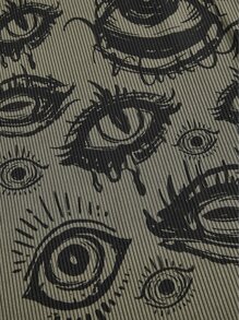 ROMWE Goth Eye Print Tank Top, School