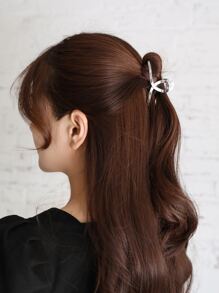 DAZY Clips rectos para el cabello, clips casuales, clips para el cabello, pinzas para el cabello, sujetadores para el cabello, pinzas para el cabello - Plateado - Ver 3