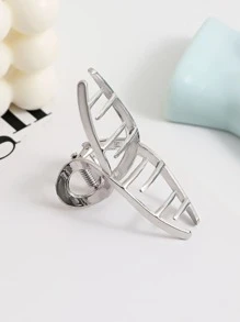 DAZY Clips rectos para el cabello, clips casuales, clips para el cabello, pinzas para el cabello, sujetadores para el cabello, pinzas para el cabello - Plateado - Ver 5