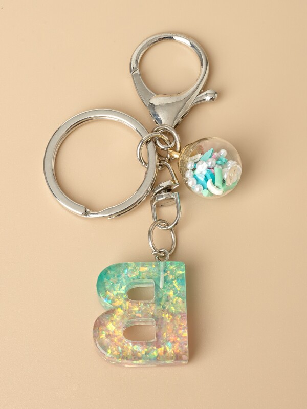 Letter Charm Keychain SHEIN USA
