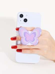 Butterfly Shaped Stand-Out Phone Holder - Multicolor - View 1