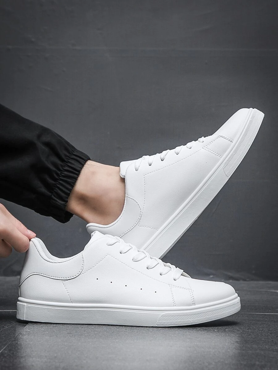 Men's Fashion Simple Casual Sports Skate Shoes Breathable Low-Top Sneakers