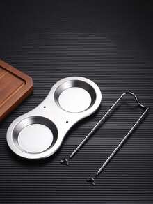 Soporte de cuchara de acero inoxidable de 1 pieza, estante de cocina desmontable para cocina - Plateado - Ver 5