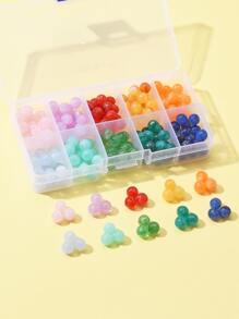 200入組/套人造寶石亞克力珠子DIY首飾配件 - 彩色 - 查看 2