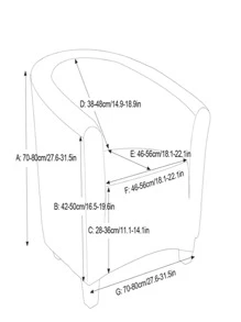 1入組銀杏葉圖案翼椅套現代滌綸彈力翼背椅沙發套