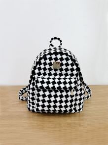 Mujer Mochilas moda - Blanco y Negro - Ver 1