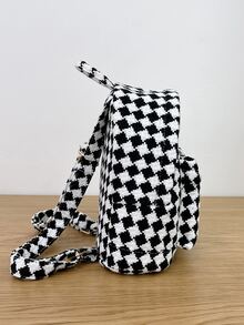 Mujer Mochilas moda - Blanco y Negro - Ver 2