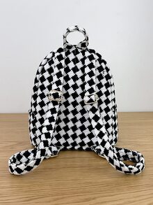 Mujer Mochilas moda - Blanco y Negro - Ver 5