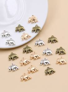 20pcs/set Random Elephant DIY Pendant - Multicolor - View 1