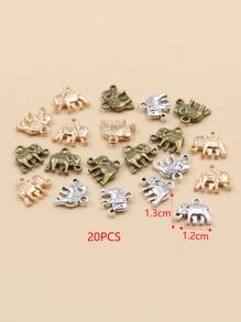 20pcs/set Random Elephant DIY Pendant - Multicolor - View 2