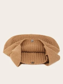 Của phụ nữ Vai Túi xách Tay Đan bằng móc Túi Lớn Vai Túi mua sắm Túi tote Thẩm mỹ tranh sơn dầu Túi xách Dễ thương Túi tote - màu nâu - Xem 5