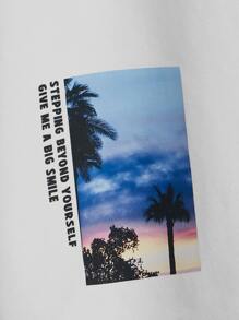 SHEIN Boys Slogan Graphic Tee - White - View 4