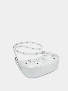 Túi vai Khóa Đúc Thùa khuyết Có thể điều chỉnh được Đúng mốt - trắng - Xem 3